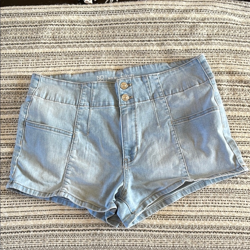 No Boundaries Light Blue Women's Shorts